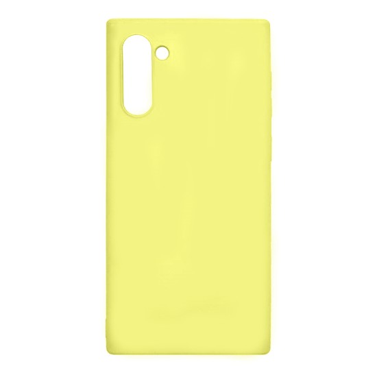 Capa de Silicone Macio para Samsung Galaxy Note 10 Amarelo